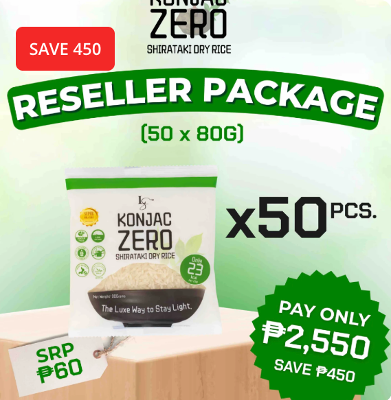 Konjac Zero (80g) Reseller Package
