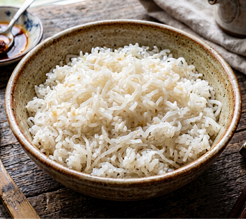 Shirataki Rice absorbs all the umami in every spoonful.